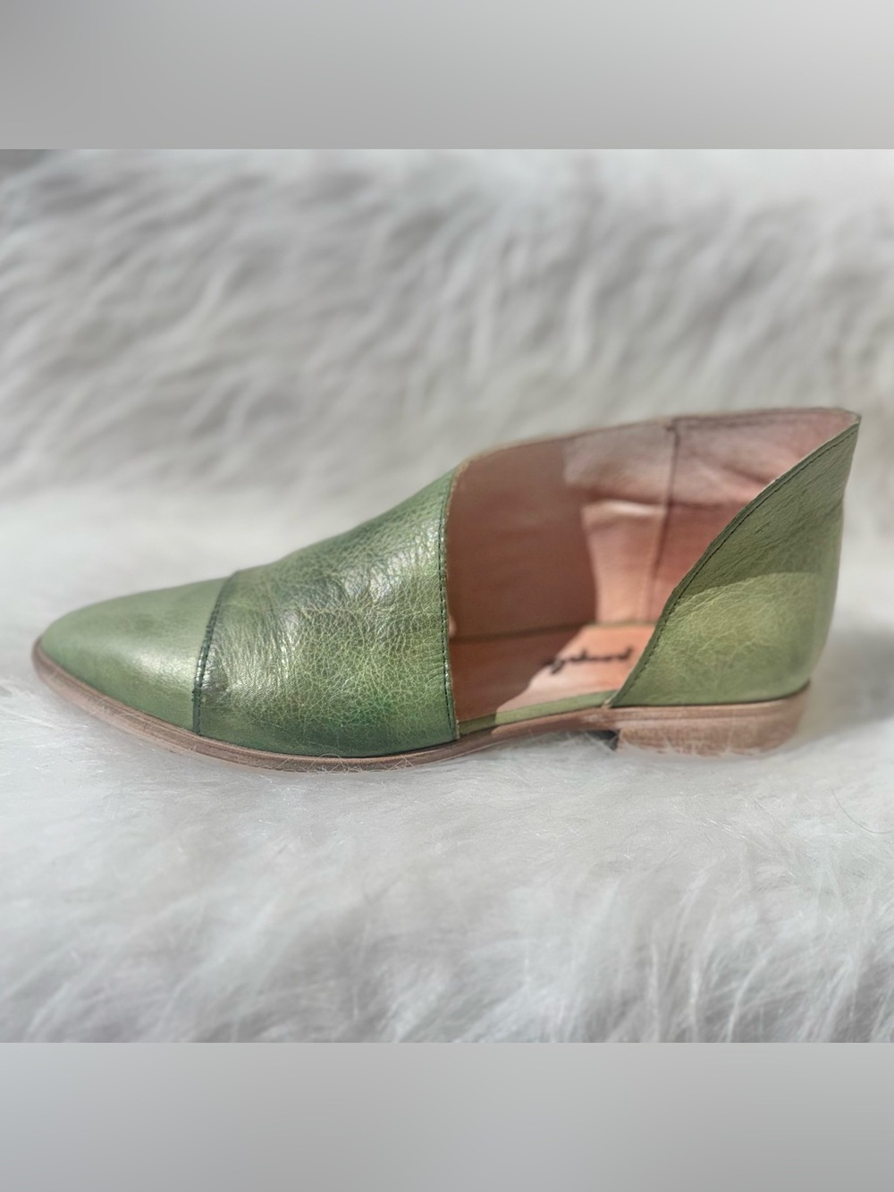 Free People Royale Flat 36227502 | Green Leather | EU 37